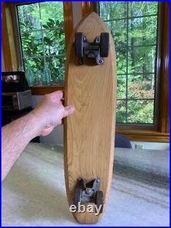Rare Vintage Wood Wooden Skateboard Metal Wheels SurfBird Surf Bird Surfboard