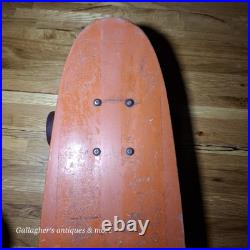 Rare vintage Fiberglass & wood skateboard Targa wheels CALIFORNIA SLALOM trucks