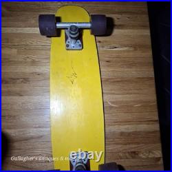 Rare vintage Fiberglass & wood skateboard Targa wheels CALIFORNIA SLALOM trucks