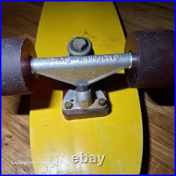 Rare vintage Fiberglass & wood skateboard Targa wheels CALIFORNIA SLALOM trucks