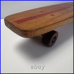 Roller Derby Deluxe No 20 Wood Skateboard with Original Wheels and Trucks 1960s