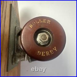Roller Derby Deluxe No 20 Wood Skateboard with Original Wheels and Trucks 1960s