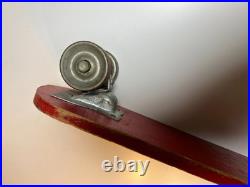 Roller Derby Surf Board Vintage Steel Metal Wheels Skateboard Wood Illinois