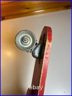 Roller Derby Surf Board Vintage Steel Metal Wheels Skateboard Wood Illinois