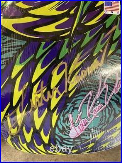 SIGNED Tracker Lester Kasai FIREBALL Skateboard deck ALVA, HOSOI, SIMS