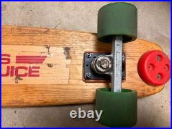 SIMS PURE JUICE 30 NOS KICKTAIL ORIGINAL Vintage Skateboard 70s