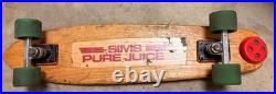 SIMS PURE JUICE 30 NOS KICKTAIL ORIGINAL Vintage Skateboard 70s