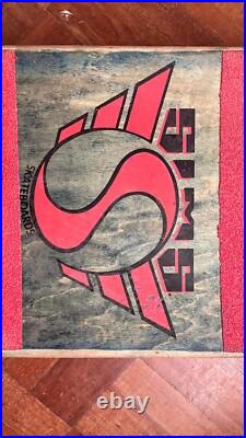 SIMS skateboard Eric Nash Scratch Off Graphic 2 1987 Old School Og SIMS skateboard Eric Nash Scratch Off Graphic 2 1987 Old School Og