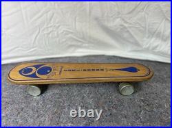 SKATEBOARD 1960's ZIPEES M 369 SIDEWALK SURF BOARD OLYMPIC METAL WHEELS