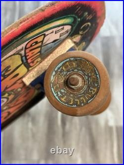 Santa Cruz Claus Grabke Melting Clock Vintage 80s Skateboard Bullet Wheels Track