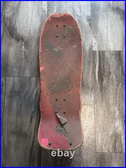 Santa Cruz Claus Grabke Melting Clock Vintage 80s Skateboard Bullet Wheels Track