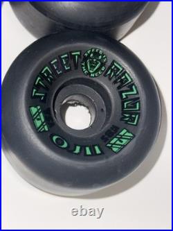 Santa Cruz OJ II Street Razor Skateboard Wheels NOS Original Vintage Black Santa Cruz OJ II Street Razor Skateboard Wheels NOS Original Vintage Black