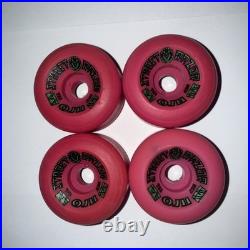 Santa Cruz OJ II Street Razor Skateboard Wheels NOS Original Vintage Pink 63mm