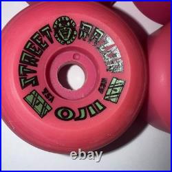 Santa Cruz OJ II Street Razor Skateboard Wheels NOS Original Vintage Pink 63mm