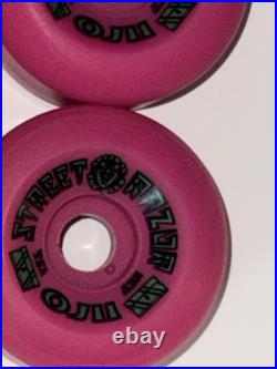 Santa Cruz OJ II Street Razor Skateboard Wheels NOS Original Vintage Pink 63mm