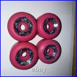 Santa Cruz OJ II Street Razor Skateboard Wheels NOS Original Vintage Pink 63mm