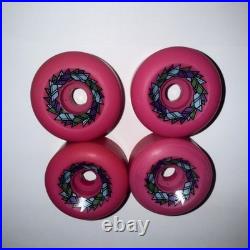 Santa Cruz OJ II Street Razor Skateboard Wheels NOS Original Vintage Pink 63mm