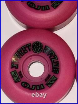 Santa Cruz OJ II Street Razor Skateboard Wheels NOS Original Vintage Pink 63mm
