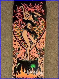 Santa Cruz Salba S Alba Skateboard Deck Witch Doctor Voodoo RARE GRAND Version