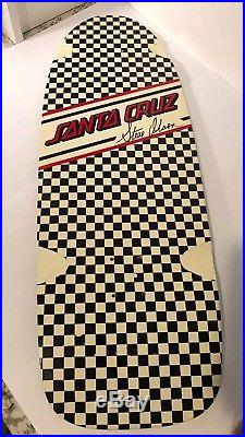 Santa Cruz Steve Olson Checkerboard 1980's Pig Skateboard Reissue Vintage Deck