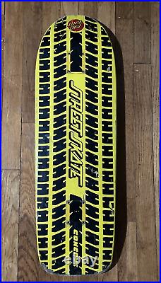 Santa Cruz Street Skate Concave Deck Black & Yellow Reissue