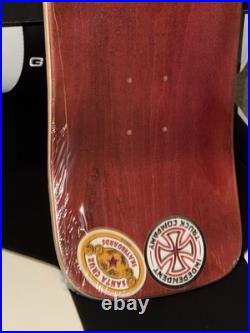 Santa Cruz Tom Knox Ghoul NOS 30 year reissue Skateboard Deck Dark Red RARE Santa Cruz Tom Knox Ghoul NOS 30 year reissue Skateboard Deck Dark Red RARE