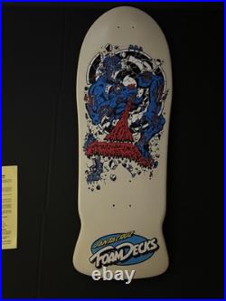 Santa Cruz Vintage Skateboard Rob Roskopp Target Foam Tech Original Deck Nos Og