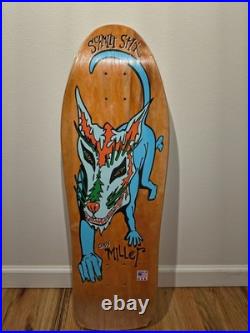 Schmitt Stix Chris Miller Cat 9.8 Skateboard deck. Brand New! Still In Plastic