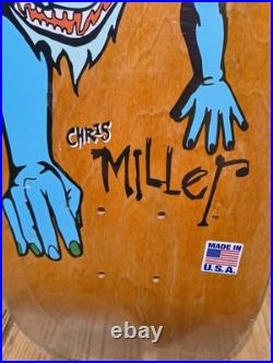 Schmitt Stix Chris Miller Cat 9.8 Skateboard deck. Brand New! Still In Plastic