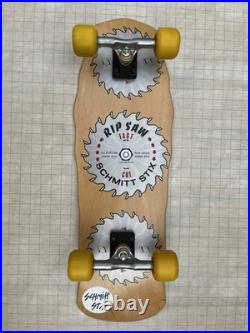 Schmitt Stix Rip Saw skateboard Gullwing Sidewinders. Kryptonics 63.5 yellow