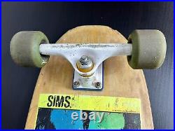 Sims Screamer 2 Skateboard Deck Vintage Original 1987 Slimeball Wheels 1980s VTG