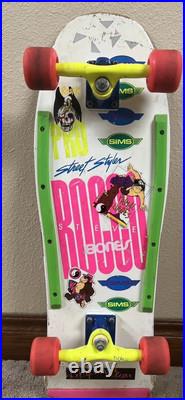 Sims Steve Rocco Street Styler Vintage Skateboard Sims Steve Rocco Street Styler Vintage Skateboard