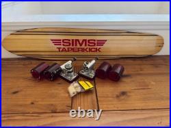 Sims Vintage 70's NOS undrilled Taperkick 36 Tracker Haftracks Bowl Riders