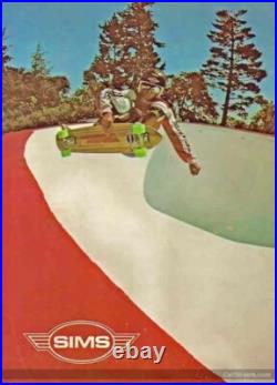 Sims Vintage 70's NOS undrilled Taperkick 36 Tracker Haftracks Bowl Riders