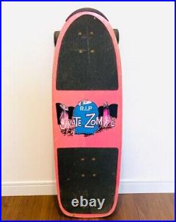 Skate zombie 80s vintage skateboard pink