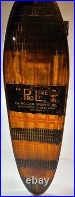 Skateboard VTG 1970's Roller Sports Inc. ProLine Blue & Orange Translucent 66 99
