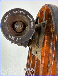 Skateboard VTG 1970's Roller Sports Inc. ProLine Blue & Orange Translucent 66 99