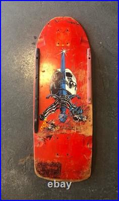 Skateboard deck Vintage Powell Peralta Skull and Sword RED 80s (deck only) Skateboard deck Vintage Powell Peralta Skull and Sword RED 80s (deck only)