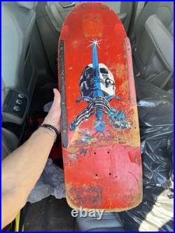 Skateboard deck Vintage Powell Peralta Skull and Sword RED 80s (deck only) Skateboard deck Vintage Powell Peralta Skull and Sword RED 80s (deck only)