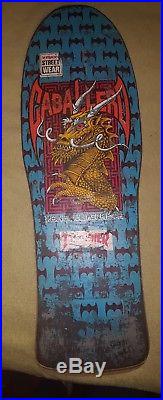 Steve Caballero Powell Peralta Skateboard 1980s ORIGINAL Chinese Dragon Deck