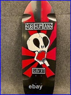 Subvert Skateboards Subhumans Band Model, New, Never Ridden, 43/55