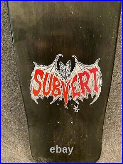 Subvert Skateboards Subhumans Band Model, New, Never Ridden, 43/55