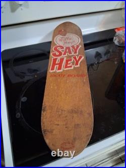 Super Rare Willie Mays Giants Vintage Skateboard 100%ORIGINAL GREAT CONDITION
