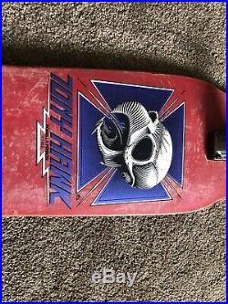 TONY HAWK POWELL PERALTA Red Original 1983 Chicken Skull Skateboard 29