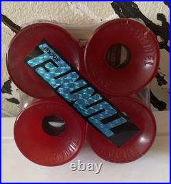 TUNNEL ROCKS Skateboard Wheels Red N. O. S Skate Alva pool's Vintage Dog Town 70's