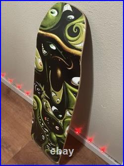 The Hundreds Kenny Scharf Faces Green 9'' Skateboard Deck