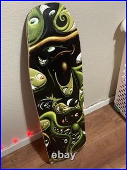 The Hundreds Kenny Scharf Faces Green 9'' Skateboard Deck