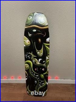 The Hundreds Kenny Scharf Faces Green 9'' Skateboard Deck