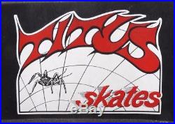 Titus Skates Vtg 1980's RARE Street Razor Wheels Cruiser Fishtail Skateboard