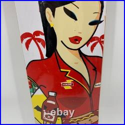 Tokidoki 7 3/8 Skateboard Deck Team Fast Food Girl Red Graphic